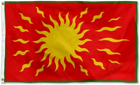 Fyon Oriflamme flag Tapestry 3x5Ft Vivid Color Double Stitched Polyester Banner Double-Sided Printed
