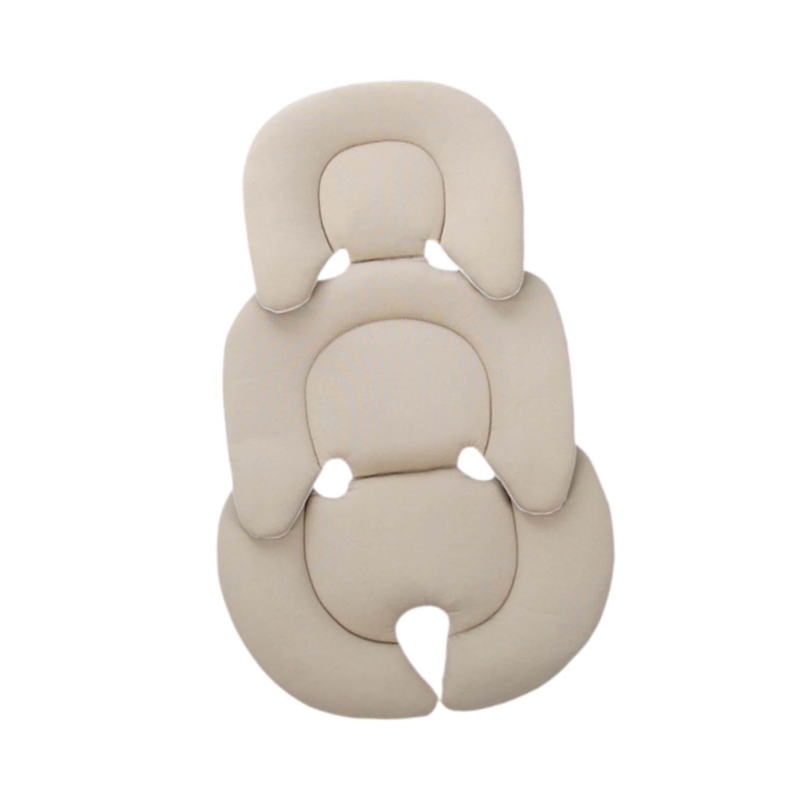 Baby Stroller Cushion Cozy Stroller Basket Seat Inner for Stroller Pushchair Beige 38x58cm