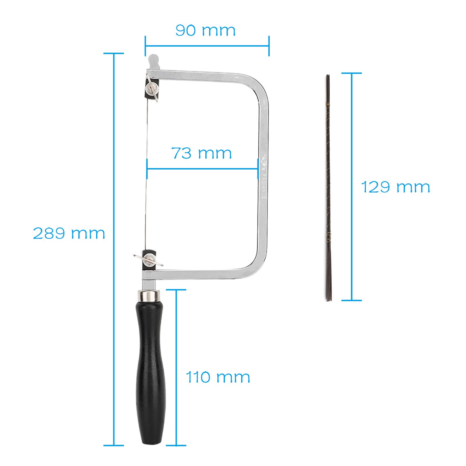 Hojas de sierra portátiles para joyería,sierra de metal para cortar anillos de cera,herramienta de mango en forma de U negra tallada con alambre para joyería para procesamiento de joyas
