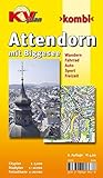  Attendorn mit Biggesee: 1:10.000 Stadtplan mit Freizeitkarte 1:20.000 Rad- und Wanderwegen, Cityplan 1:5.000 (KVplan-Kombi-Reihe)