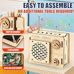 STEM Projects for Kids & Adults, FM 88-108 MHz Radio Toy Set, DIY Science Experiment Electronics Kit, Beginner's Starter Set, Idea Gifts for Teenage Boy Girl