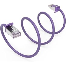 InstallerParts Ethernet Cable CAT8 Cable 10 FT - Purple - Professional Series - 40Gigabit/Sec Network/High Speed Internet Cable for Router, Modem,Gaming/2000 MHZ, 28AWG