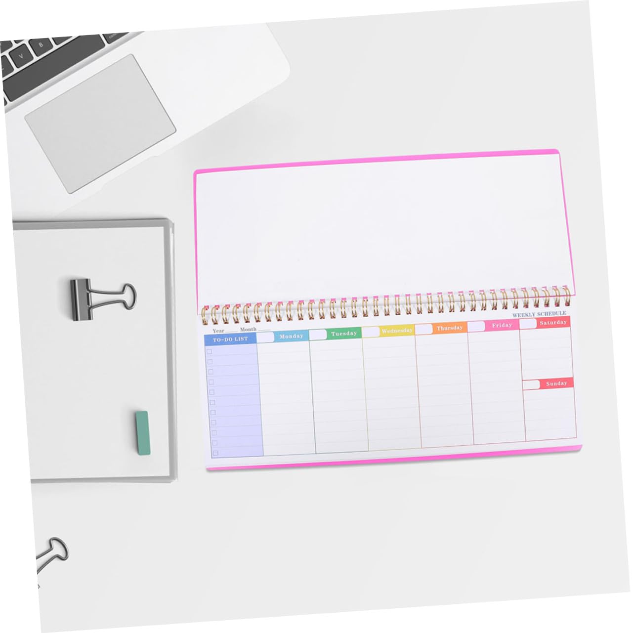 Planner Settimanale da Tavolo senza Data 2 Pezzi, Carta