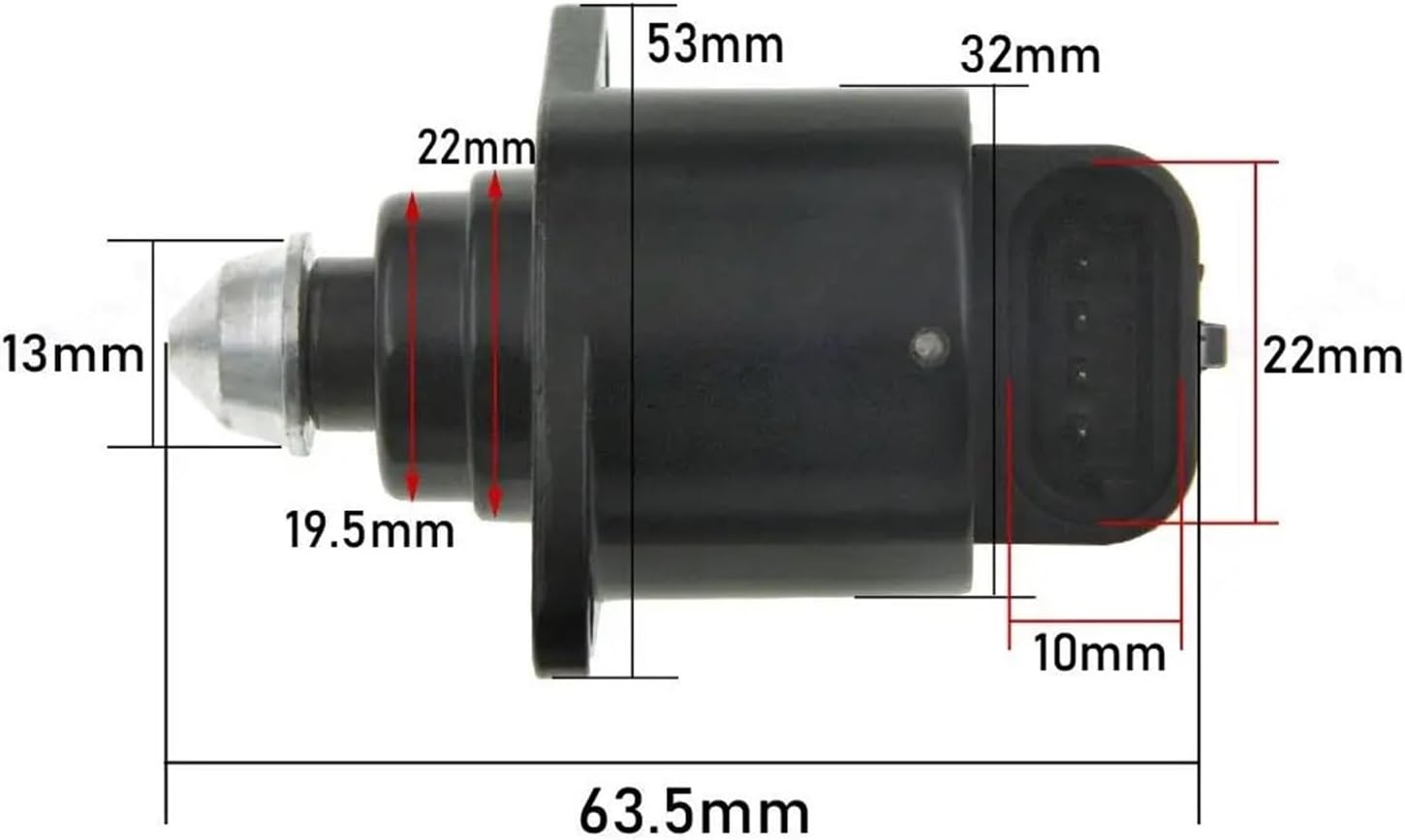 IAC idle speed control valve line 93744875, C2177, IAC1126, 9374 4875, 17059603(93744875)