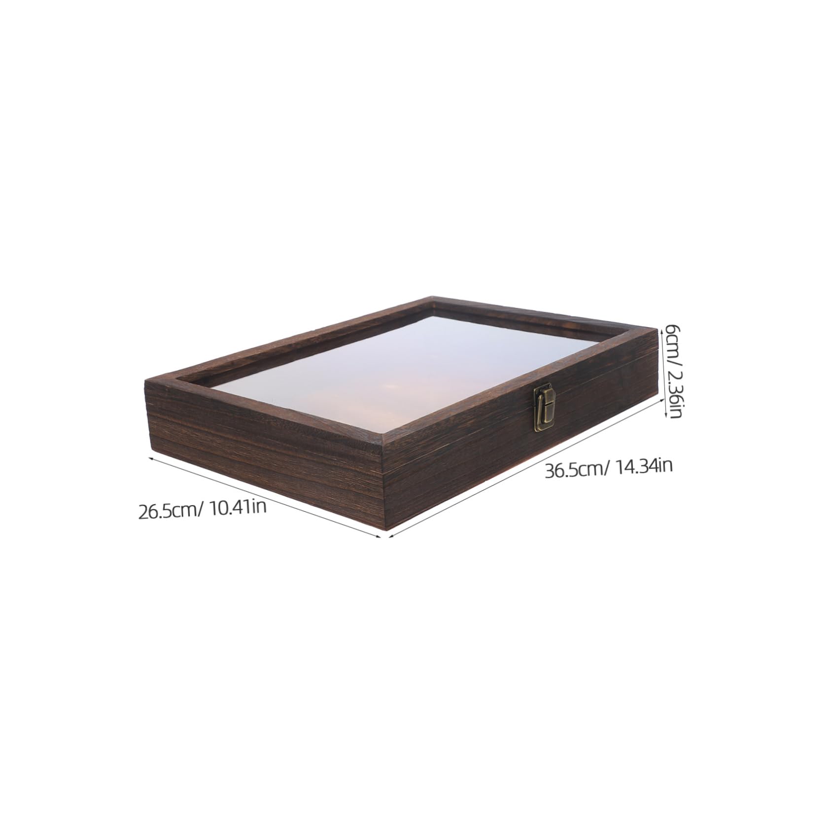Veemoon Vintage Style Specimen Box Retro Wooden Cabinet Display Case for Insect Specimen Display