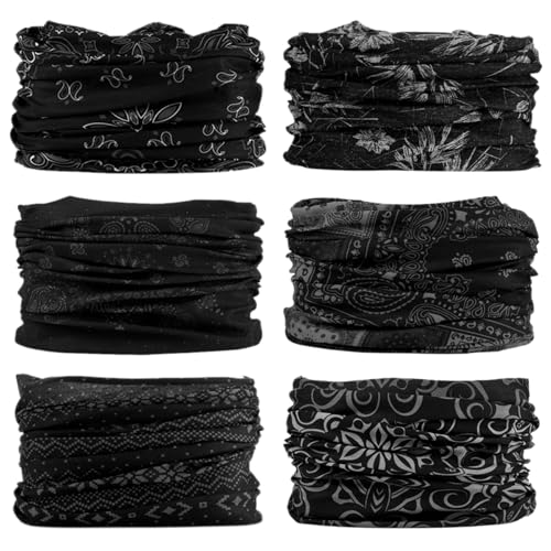 Image of Neck Gaiter for Men Women Headwear Bandana Head Wrap Face Scarf Mask Cover Warmer Balaclava-Seamless & Versatile