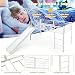 COSTWAY Kids Mid Sleeper Bed, Children Loft Beds with Slide, Stairs and Safety Guardrails, Metal Single Bunk Bed Frame for Boys Girls, 150kg Capacity (White)