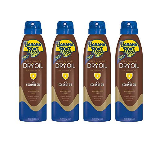 Banana Boat UltraMist Deep Tanning Dry Oil Continuous Clear Spray SPF 4 Sunscreen