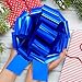 sxvblly 12 Inch Large Glossy Blue Bows,Big Bow for Present,Giant Bow Suitable for Bikes,Appliances,Big Gift Box,Table Decorations and New House Decorations