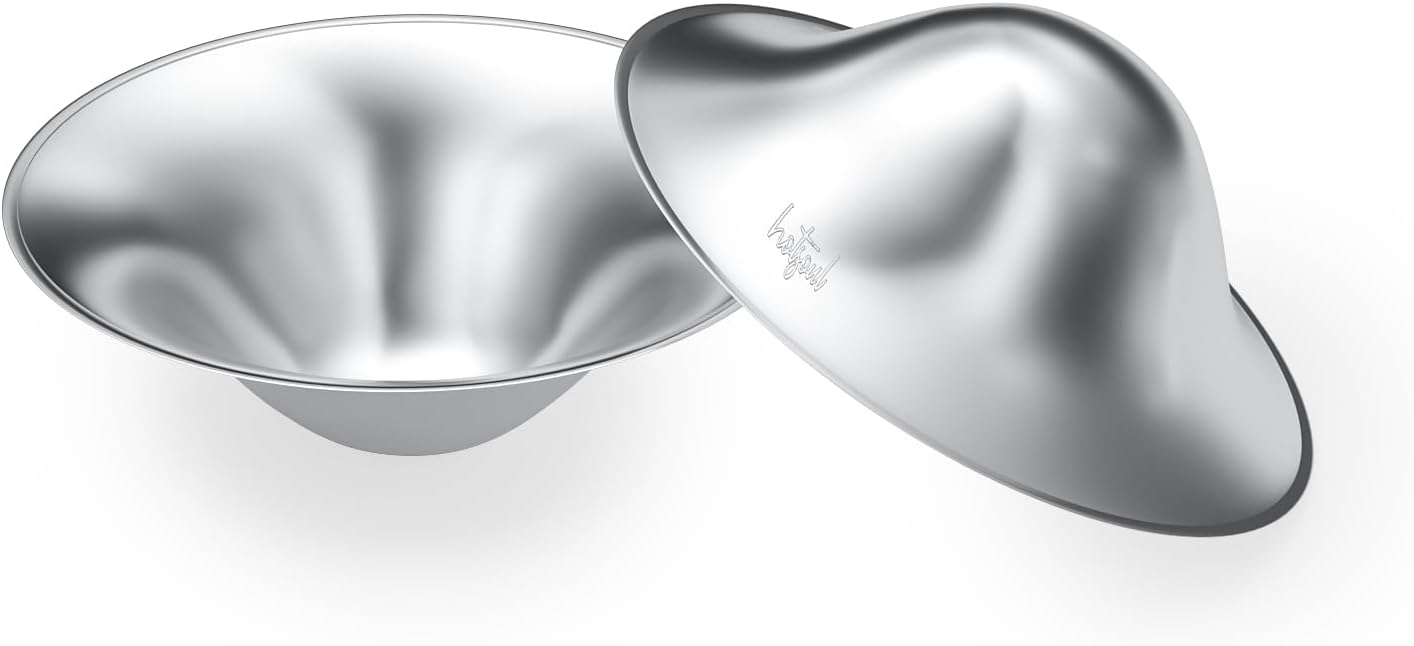 Lansinoh Silver Nipple Cups - 999 Sterling Nickel Free Silver Nipple Shields For Breastfeeding - Naturally Protects And Helps Heal Sore Nipples