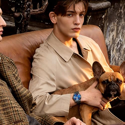 Image of OLEVS Watches for Men Business Dress Diamond Analog Quartz Big Face Luxury Classic Stainless Steel Waterproof Luminous Two Tone Wristwatch