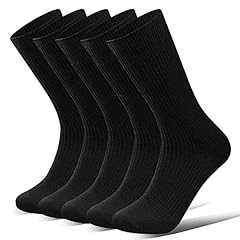 【強化版】靴下 メンズ ビジネス 男性 ソックス 耐久 抗菌防臭 クルーソックス 吸汗 通気性 無地 四季適用 ギフト 出張 蒸れない 破れにくい 高級 綿 24-28㎝ リブ柄