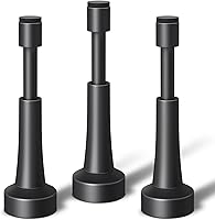 Vista 29 de 2 topes de puerta de resorte para pared, tope de puerta de 4.33 pulgadas para parte inferior de la puerta, tope de puerta de aluminio con punta