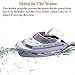 NEXTAKE Electric Marine Patrol Boat - Coast Guard Vessel Police Speedboat Ship Model with Siren and Light (Grey 2)