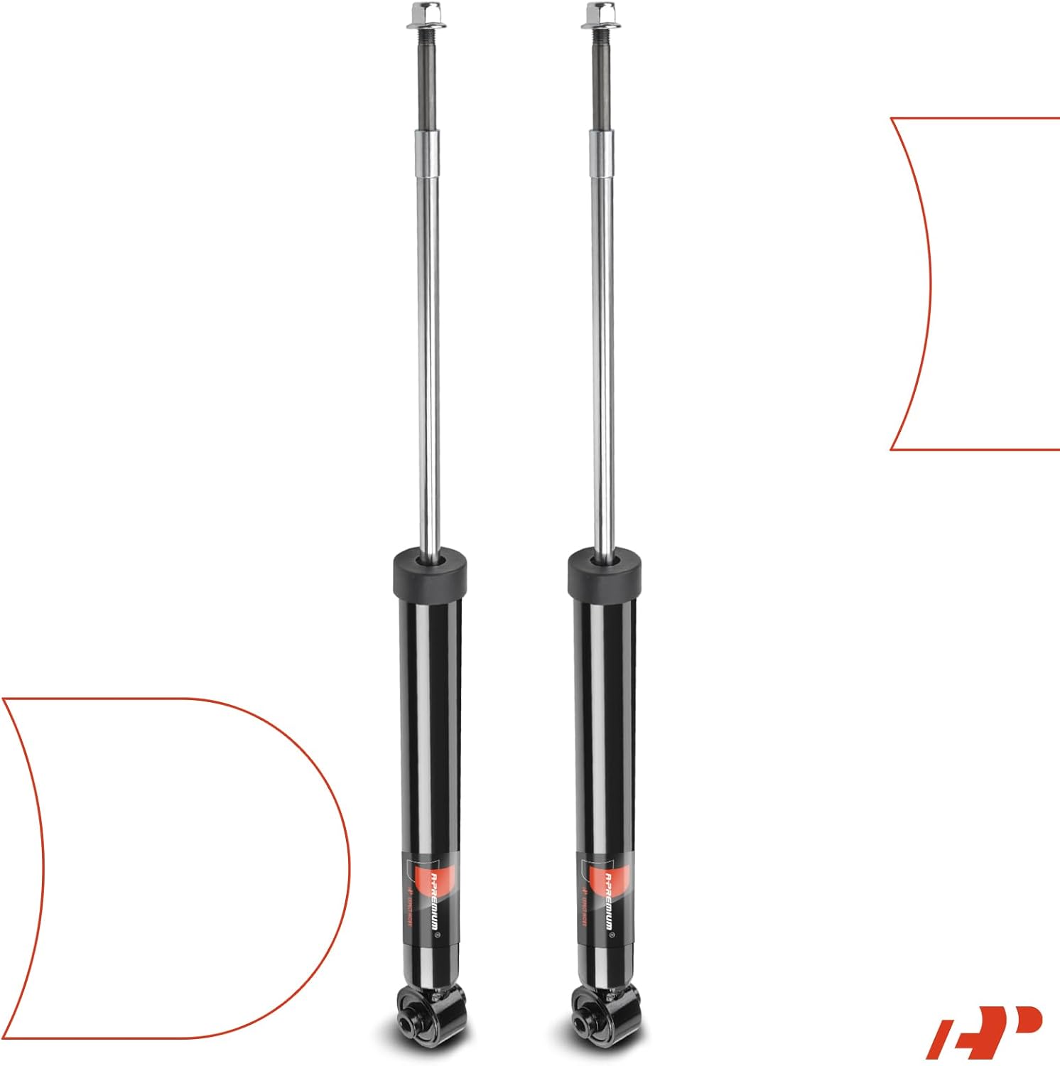 A-Premium Rear Suspension Shock Absorber Compatible with Chevy Aveo 2004-2011, Aveo5 2007-2011 & Pontiac G3 2009-2010, Wave 2005-2008, 2-PC Set