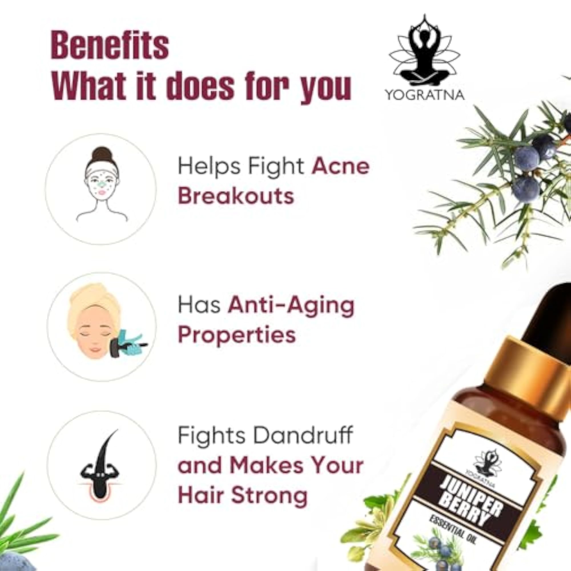 Juniper Berry Essential Oil for Skin Care & Scars