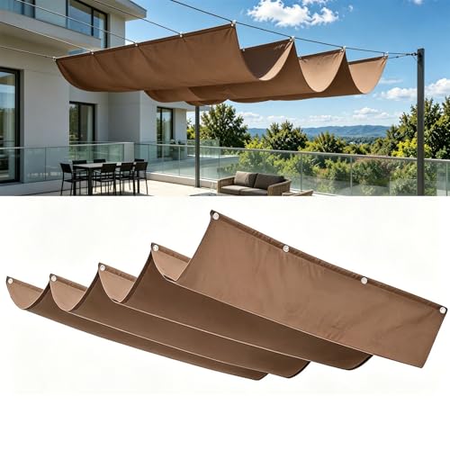 Voile d'ombrage rectangulaire étanche pour se protéger du soleil et de la pluie - 2