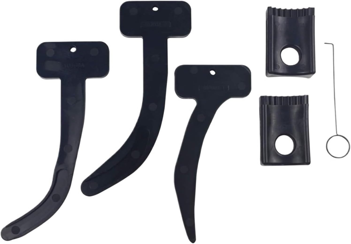 Image showing the three 10200A timing chain wedges and the small hook tool.