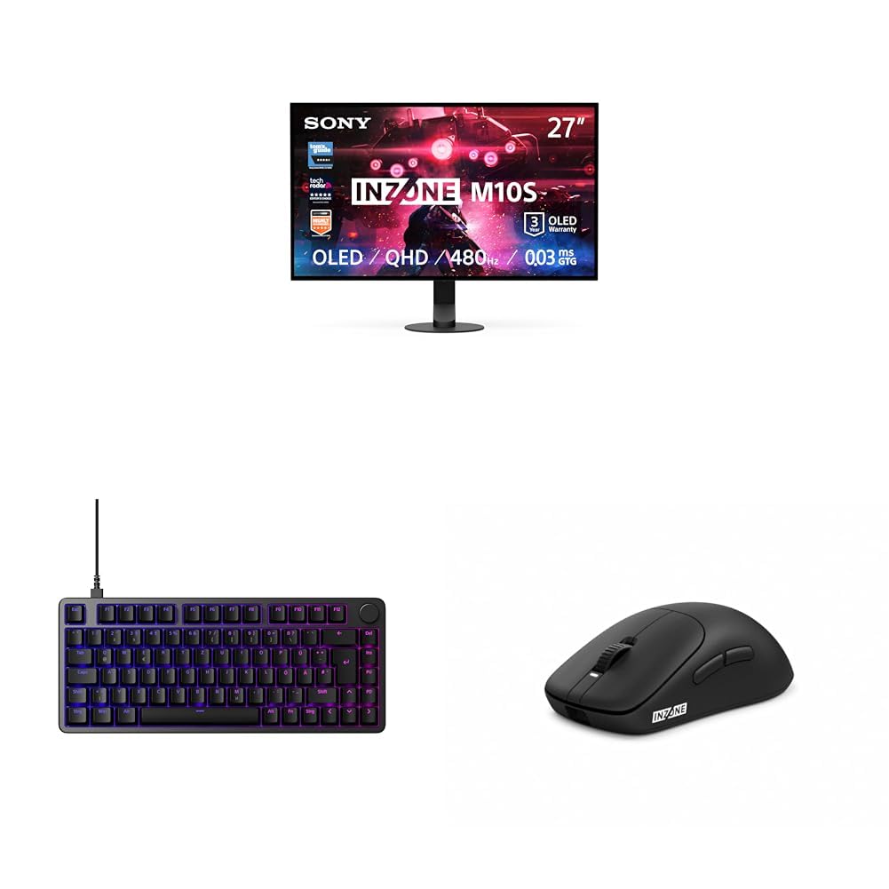 Sony INZONE M10S 27“ OLED QHD PC Gaming Monitor + INZONE Keyboard & INZONE Gaming-Mouse