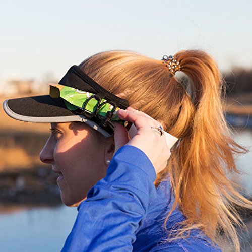 Gone For A Run Ultralight Visor With Runtechnology® | Moisture Wicking And Reflective Sports Visor | Black #TOP3