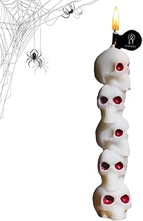 Mihauuke Halloween Duftkerze, Halloween Aromakerze aus natürlichem, Wohnaccessoires für Arbeitszimmer Esstisch Schlafzimmer Herbstdekoration