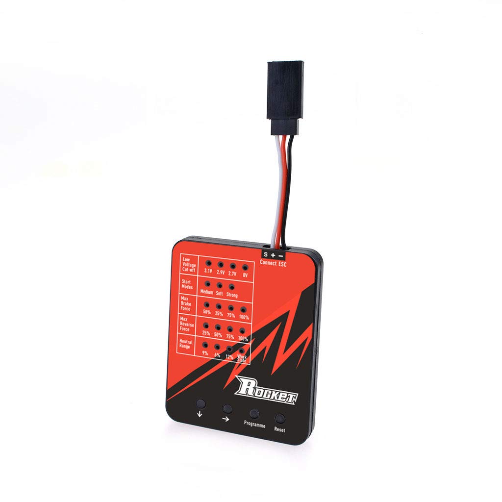 DollaTek Mini 1410 bezszczotkowy silnik 9500 kv z 18A ESC-Combo i zestawem kart programuj?cych do 1:24 i 1: 26 rc auto - z?oty
