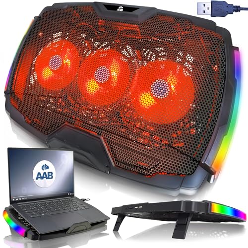 ✅ AUMENTA IL FLUSSO DI RAFFREDDAMENTO E LE PRESTAZIONI → Le ventole dirigono l'aria fresca dalla parte inferiore del case all'intero laptop. Ciò rende possibile ridurre la temperatura del case, del core del processore e della scheda grafica, e quindi ottenere FPS aggiuntivi.