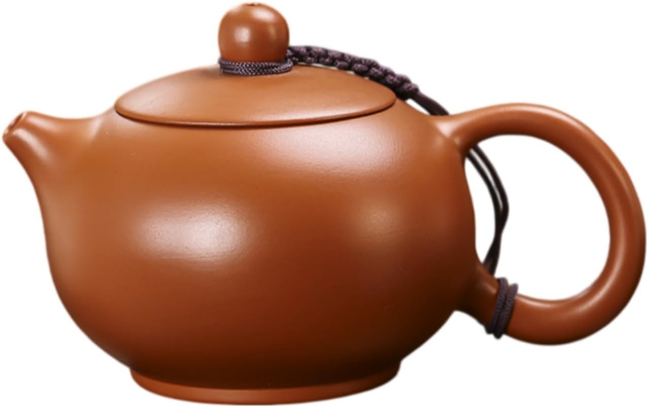 宜兴紫砂茶壶大容量单壶大号泡茶壶球孔 Ceramic Kung Fu Tea Set,teapot,Teacups,warming Wedding Birthday Gift,Tea Tray Chinese,Dishwasher Safe 大红袍杯-西施壶-260ml