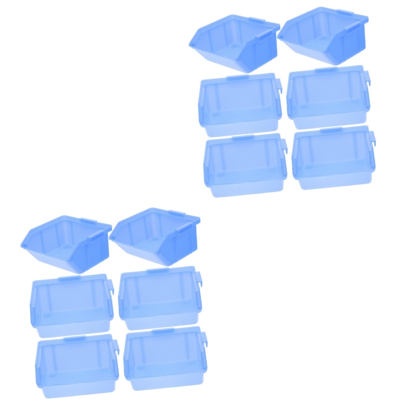 Boîte de rangement d'atelier Operitacx | Organiseur empilable 12 pièces