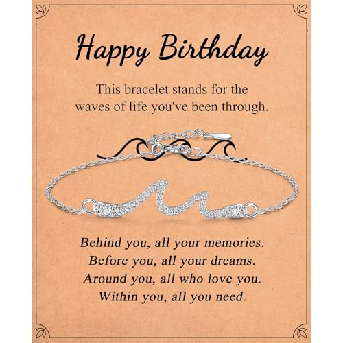 Image of Wave Bracelet Gifts for Mom Grammy Nana Boss Lady Best Friends Sister Daughter Granddauhgter Niece, Christmas Birthday Easter Valentines Day Graduation Gifts for Women Her Girls