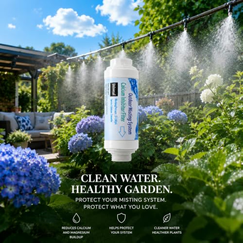Filtro de agua inhibidor de calcio para kit nebulizador de terraza y jardín 8