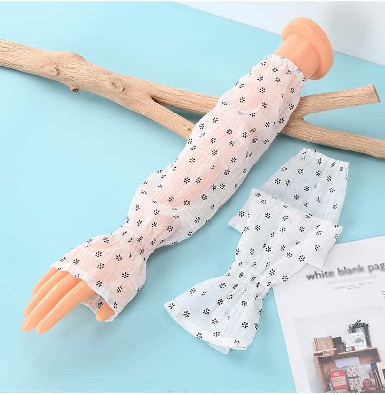 HBJWOV Loose Version Sleeves Large Size Driving Ice Sleeve Sleeves Women's Ice Silk Sleeve Sleeves(C)