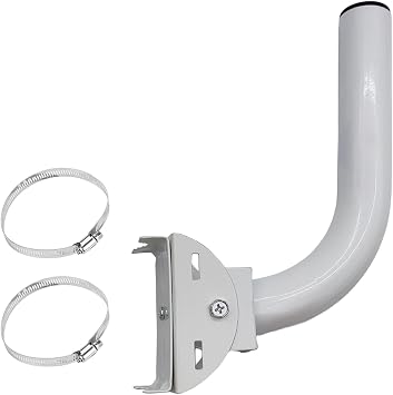 Universal Wireless Bridge Bracket Mount, Pole and Wall-Mounted Mount for Outdoor Point to Point AP Access Point Client Bridge CPE,TV Antenna,WiFi Extender,Weather Station,Router 1 PCS