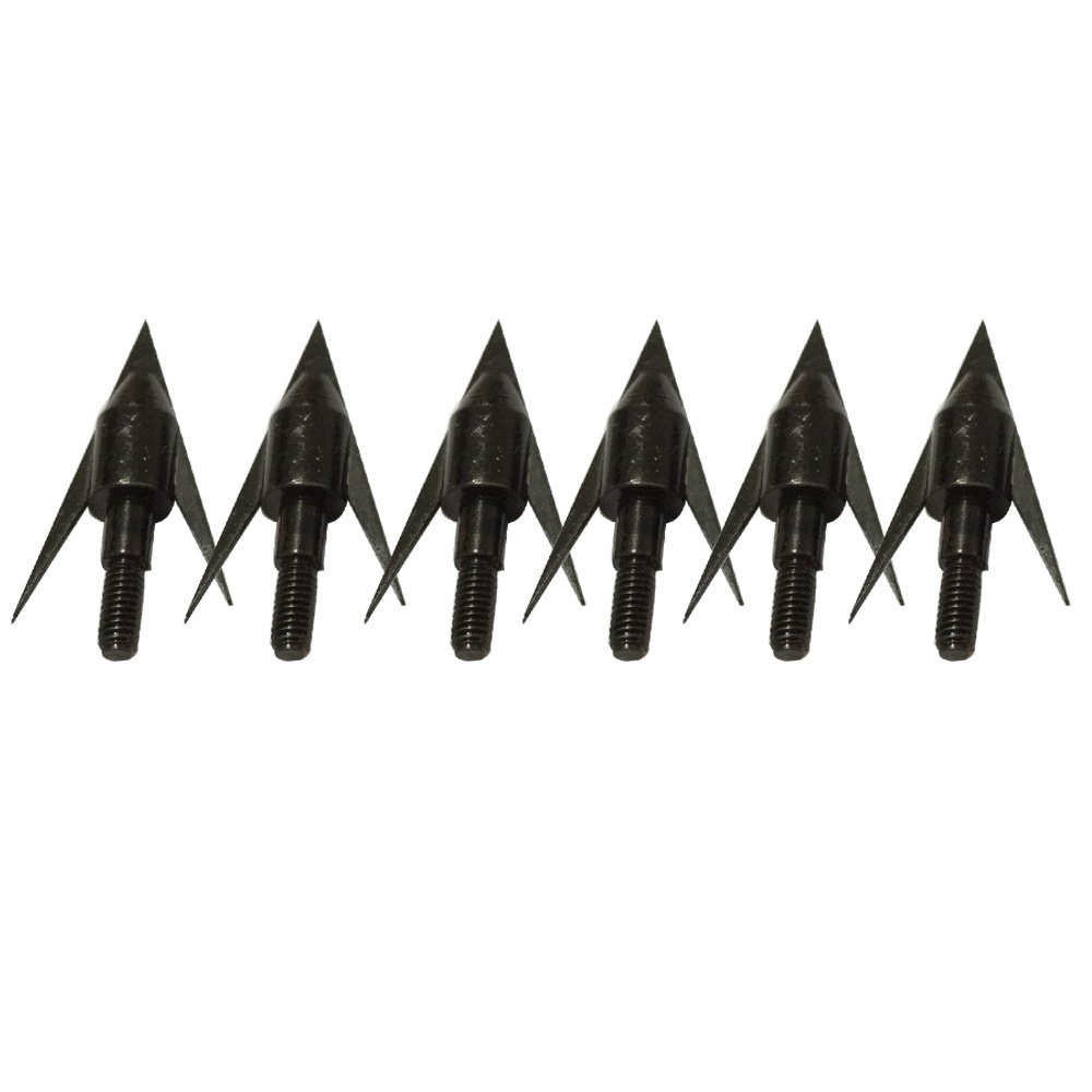 JIEXI HWYP 120 Grian Bow Fishing Arrow Heads Arrow Points for Fish Hunting Pack of 6