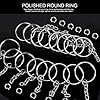 Teenitor 120Pcs Key Chain Rings Keychain Rings 1inch, Keychain Making Supplies, Key Chain for Crafts, Key, Car #2