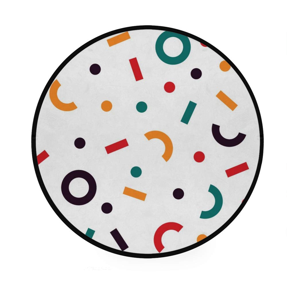 Paillasson rond intérieur extérieur tapis de cuisine abstrait et design