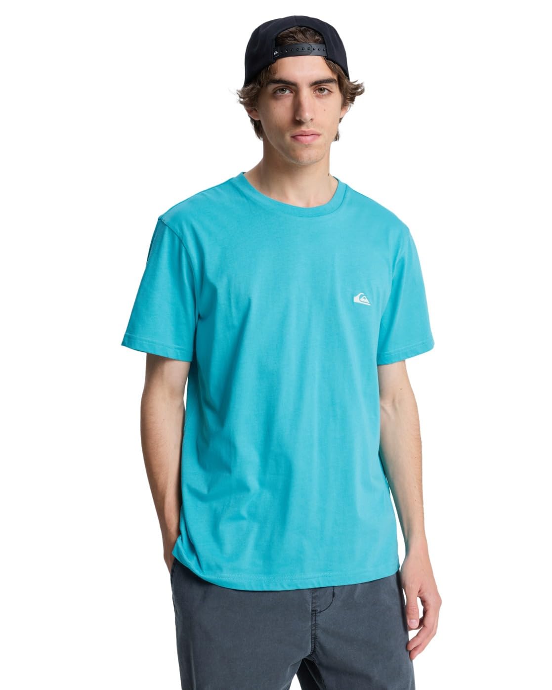 Quiksilver Short Sleeve T-Shirt Basic SS TEE Young Men Mens Blue