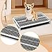 IEUDNS Dog Potty Tray Pet Toilet Bedpan Keep Paws and Floors Clean Training Toilet for Snowy Indoors Bedroom Late Nights, White S