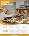 Saenchue Raclette Table Grill - Indoor Electric Grill Griddle - Nonstick Extra Large Reversible 4-In-1 Outdoor Dishwasher Safe with Cheese 12 Paddles 12 Spatulas for 12 Person, FD-12