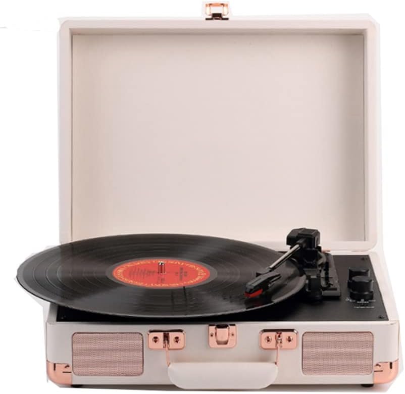 Turntable Portable Suitcase Phonograph Vinyl Record Player 5.0 33 45 78 RPM Retro