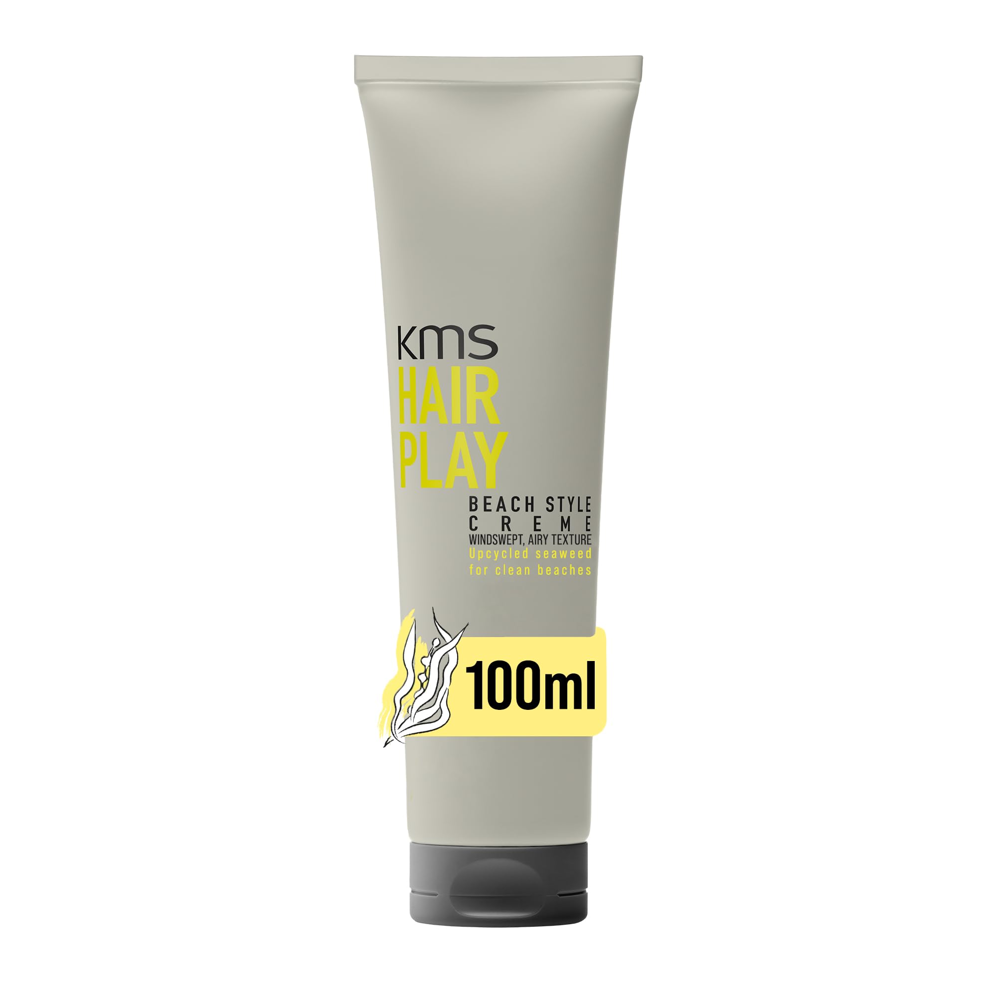 KMS HairPlay Beach Style Creme, for All Hair Types Tousled Texture & Matte Finish, Vegan & PETA Approved, 100ml