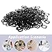GARVALON 1000pcs Black Corrugated Washer 6mm Id X 9mm Od Steel Spring Compression Gasket for Motor Bearing Bolts Screws Industrial Use