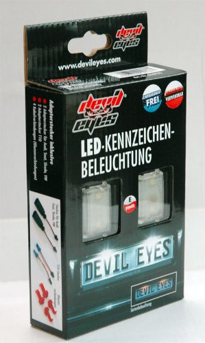Devil Eyes 610770 - Faretti LED per targa auto