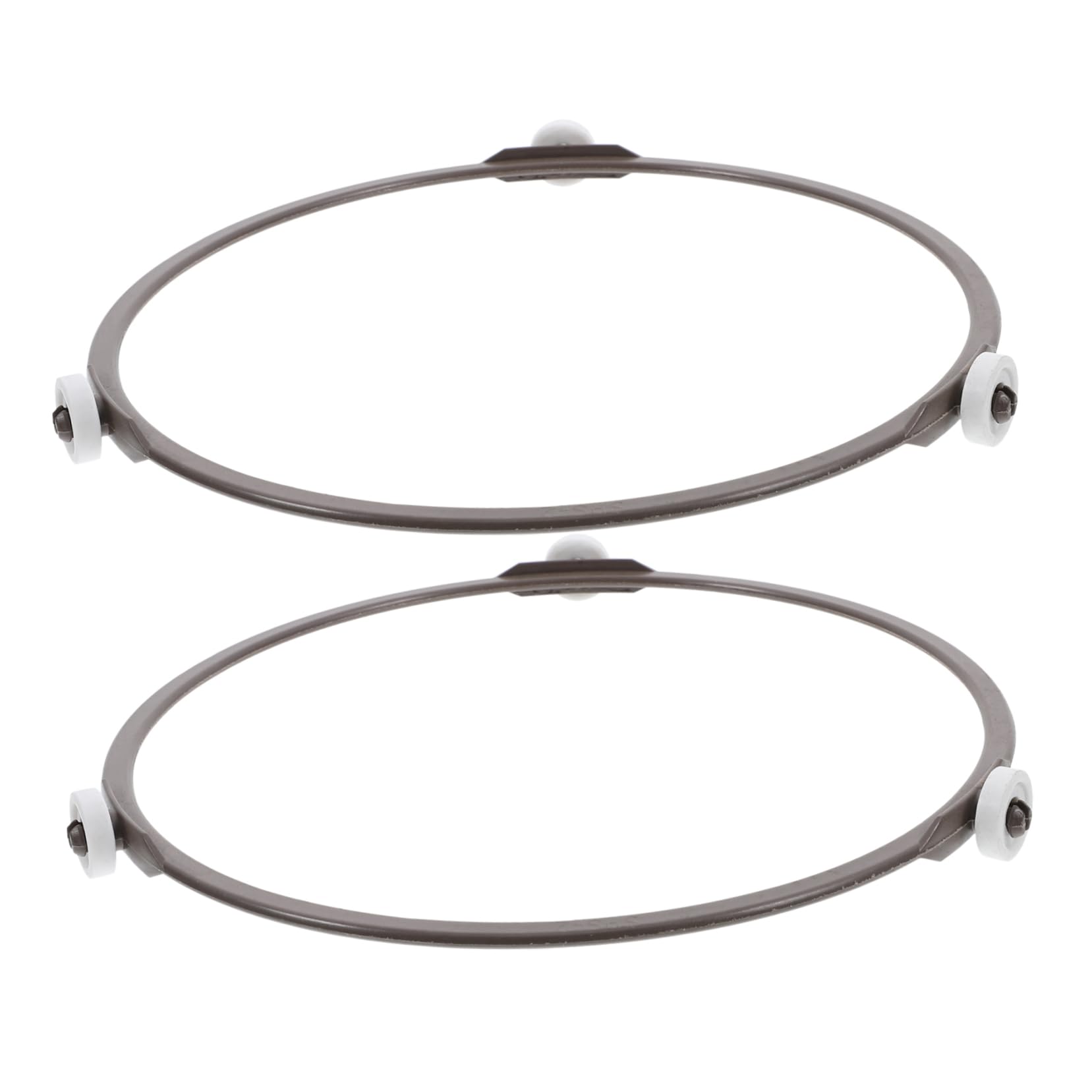 FELTECHELECTR 2pcs Microwave Oven Rack Turntable Holder Plastic for Wheels Base Plate Bracket for Rotating Tray Efficient Microwave Accessory
