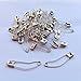 iNee Curved Safety Pins, Quilting Basting Pins, Nickel-Plated Steel, Size 3, 50 Count
