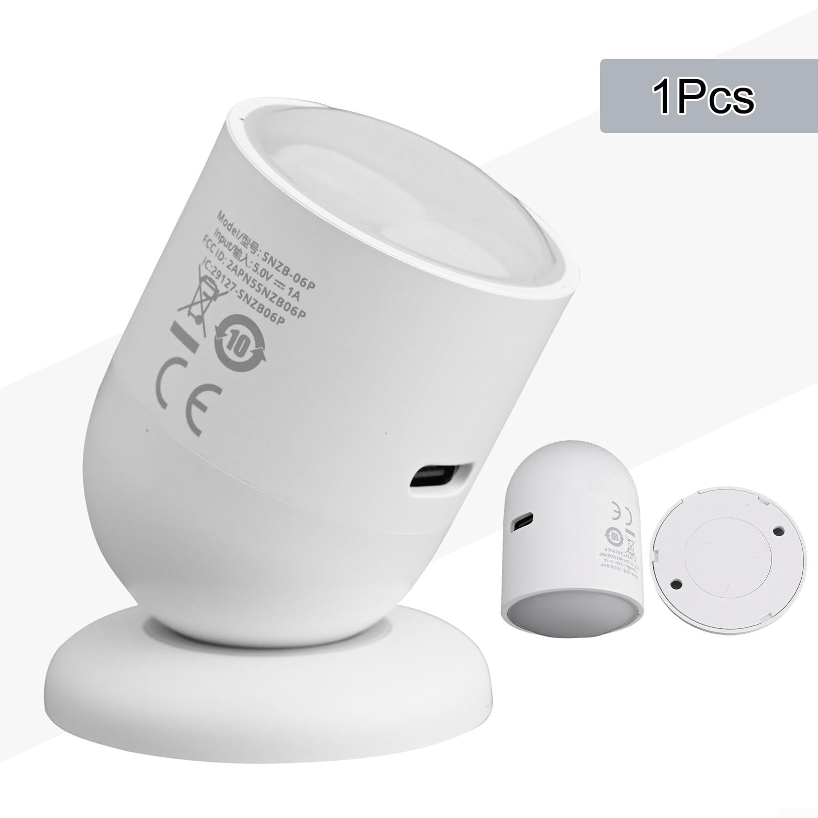 3 sensores SNZB-06P para zigbee 3.0 de presencia humana | Material ABS + PC, detección de movimiento precisa, kit de detector de movimiento de onda milimétrica para hogar inteligente