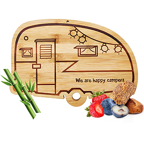 Tabla de Cortar de Bambú Happy Camper Rectangular miniatura 1