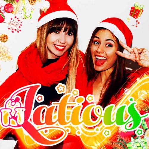 Latious Light Up Christmas Scarf Red LED Xmas Scarf Glow Santa Scarves for Women4