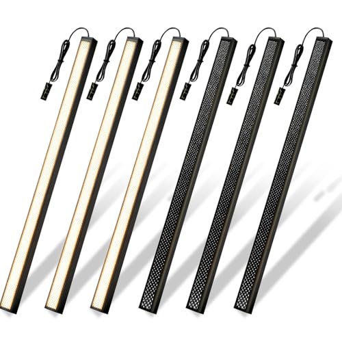 Cefrank LED Slat Wall Lights, 6-Pack 16 inch Dimmable Cozy