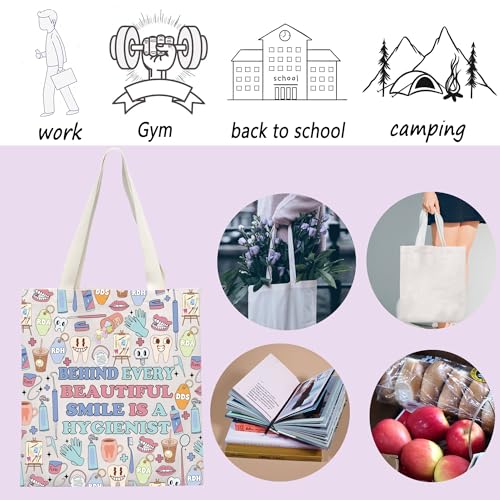 Bolso Tote para Higienista Dental Canvas 14.9in miniatura 3